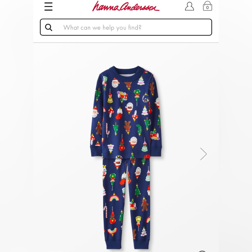 Brand New Set of 2 Hanna Andersson Holiday pajamas